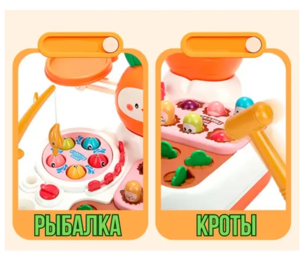 Развивающая игрушка Морковка BalaToys Монтессори 4 в 1 Интерактивная - фото 3