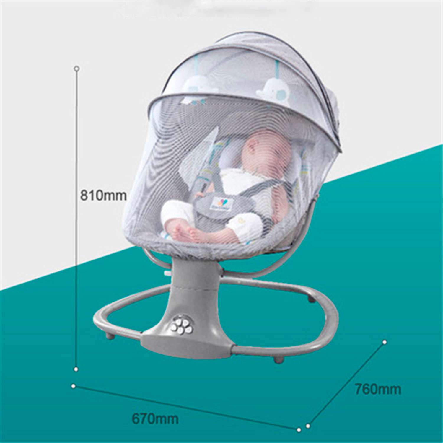 Качели-шезлонг Mastela Электронные для новорожденных фиолетовый - фото 15