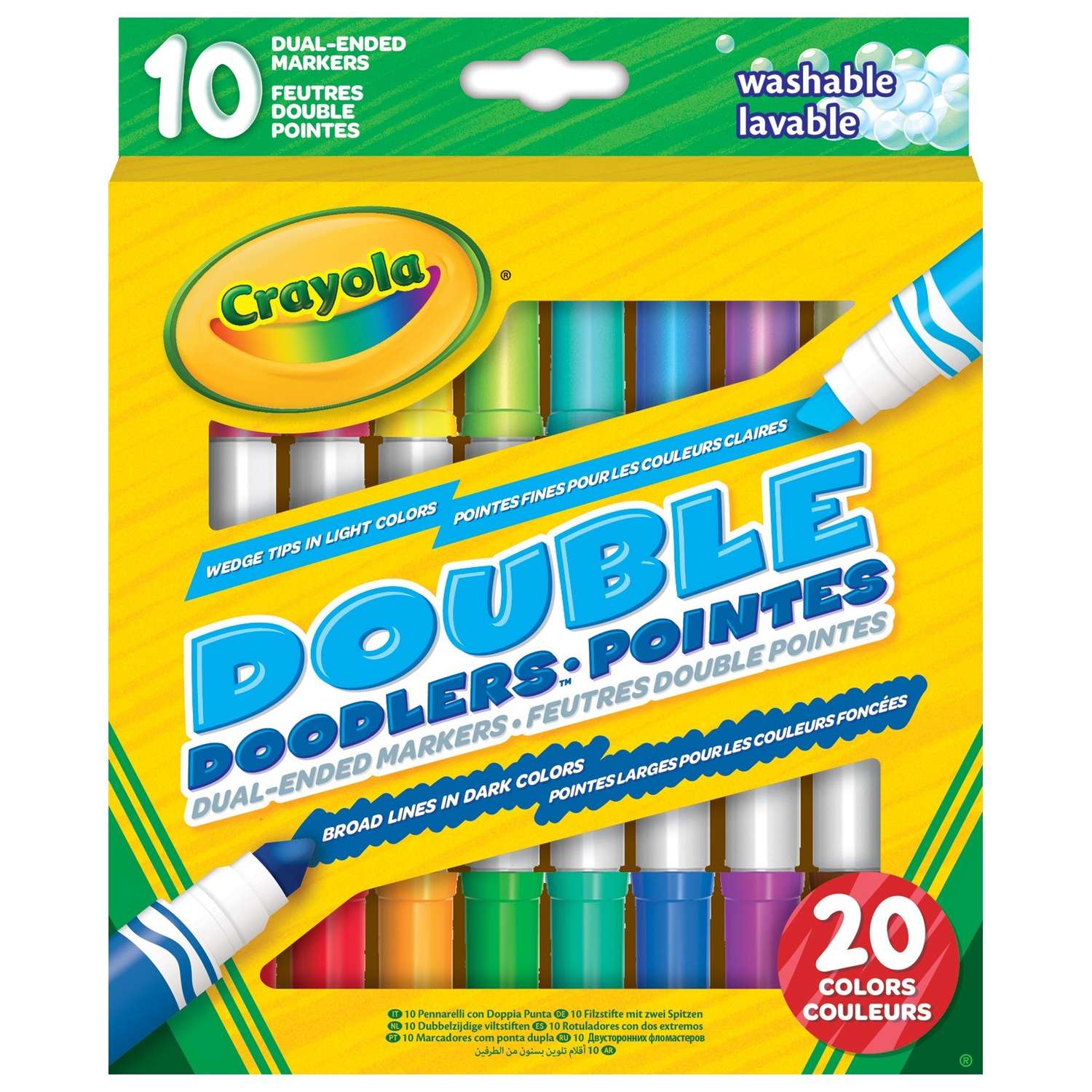 Фломастеры Crayola смываемые 10цветов 58-8311 - фото 1