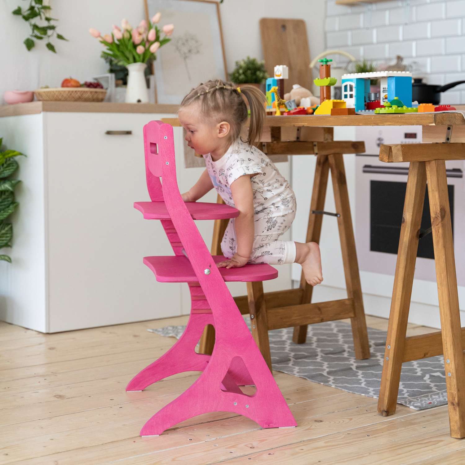 Растущий регулируемый стул INDSPACE детский Мультик Совушки - фото 5
