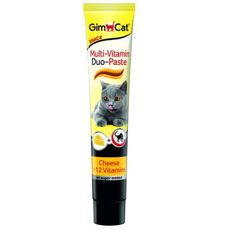 Паста для кошек Gimcat Дуо Мульти-витамин сыр-12 витаминов 50г
