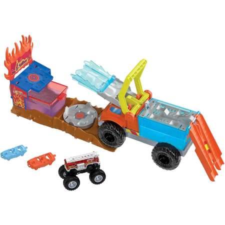 Набор игровой Hot Wheels Monster Trucks Arena World 5-Alarm Rescue Action HPN73