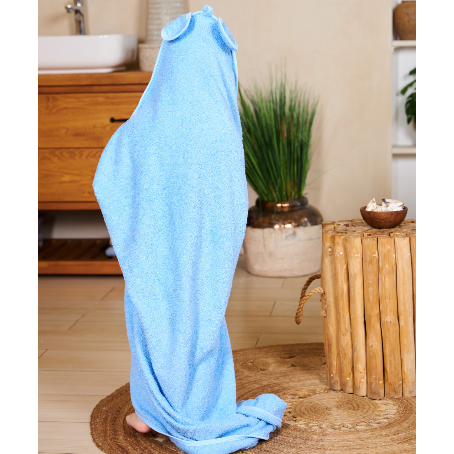 Полотенце Осьминожка с уголком махровое с вышивкой Мишка - фото 5