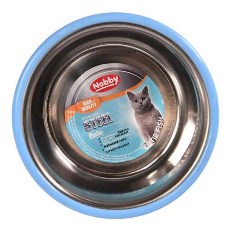 Миска для кошек Nobby с рисунком 0.25л Голубой 73549
