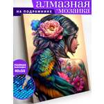 Алмазная мозаика Art on Canvas холст на подрамнике 40х50 см Женская красота