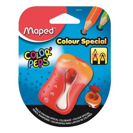 Точилка MAPED Color peps 2 отверстия с контейнером в ассортименте