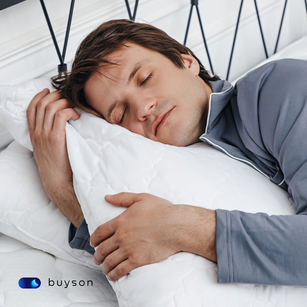 Анатомическая набивная подушка buyson BuyRelax 50х70 см высота 16 см - фото 5