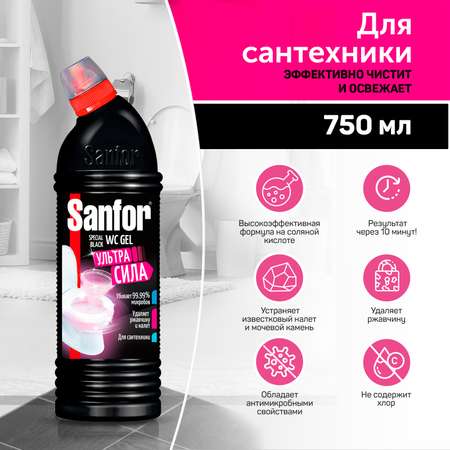 Набор бытовой химии Sanfor для уборки дома 6 штук