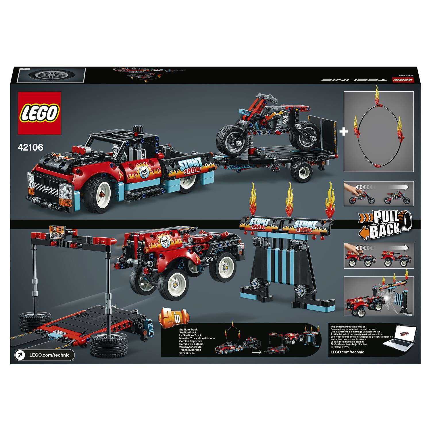 Конструктор LEGO Technic Шоу трюков на грузовиках и мотоциклах 42106 - фото 3