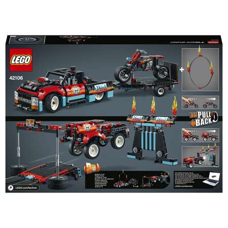 Конструктор LEGO Technic Шоу трюков на грузовиках и мотоциклах 42106