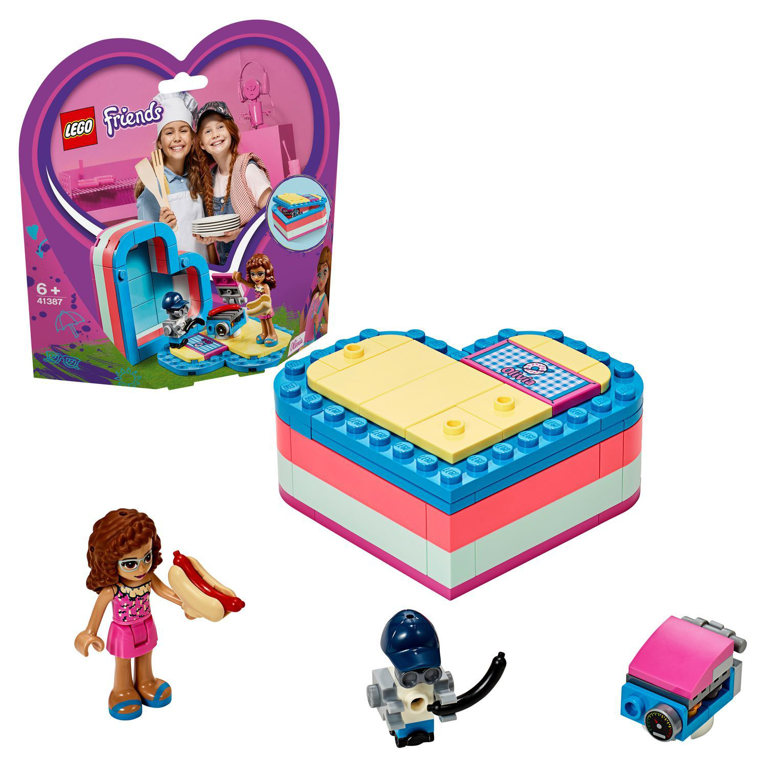 Конструктор LEGO Friends Летняя шкатулка-сердечко для Оливии 41387 - фото 1