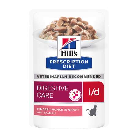 Корм для кошек HILLS 85г Prescription Diet i/d Digestive Care диетический при расстройствах пищеварения ЖКТ с лососем