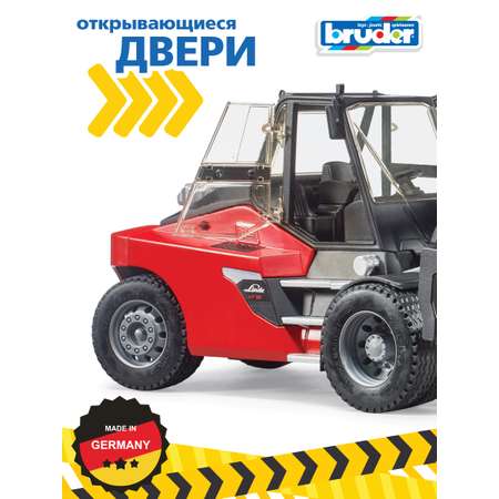 Погрузчик Bruder Linde HT160 с 3 паллетами 1:16