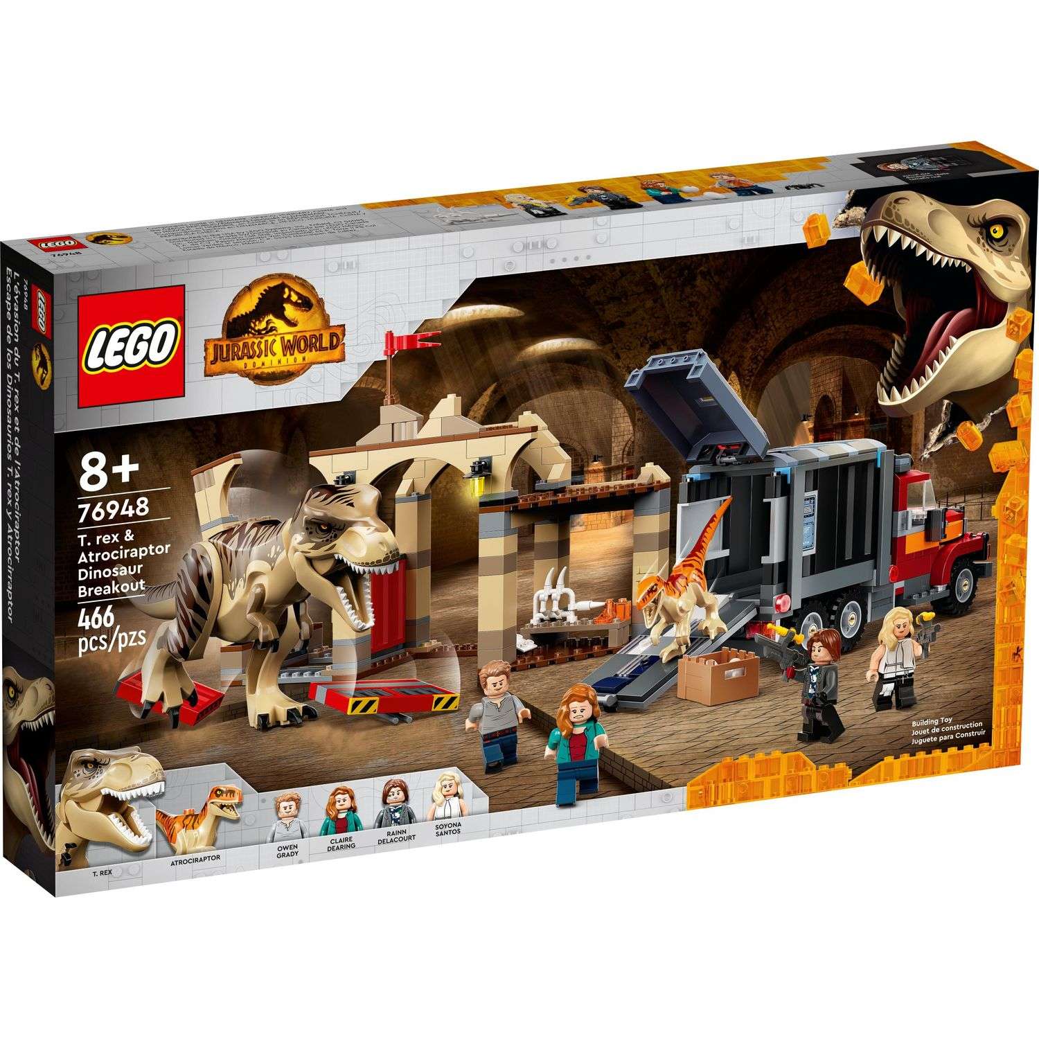 Конструктор LEGO Jurassic World Побег атроцираптора и тираннозавра 76948 - фото 1