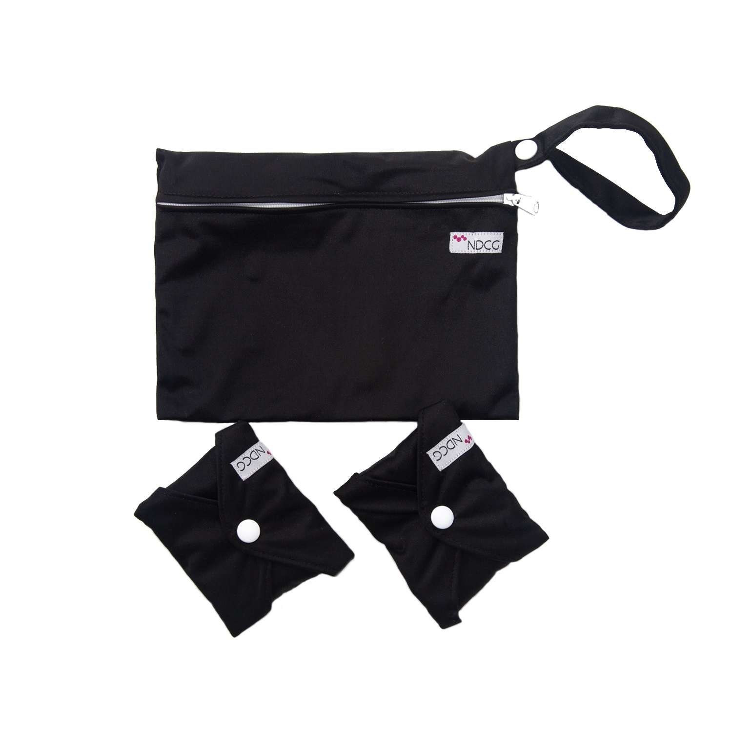 Прокладки NDCG многоразовые черные 2 шт в черном мешочке - фото 4