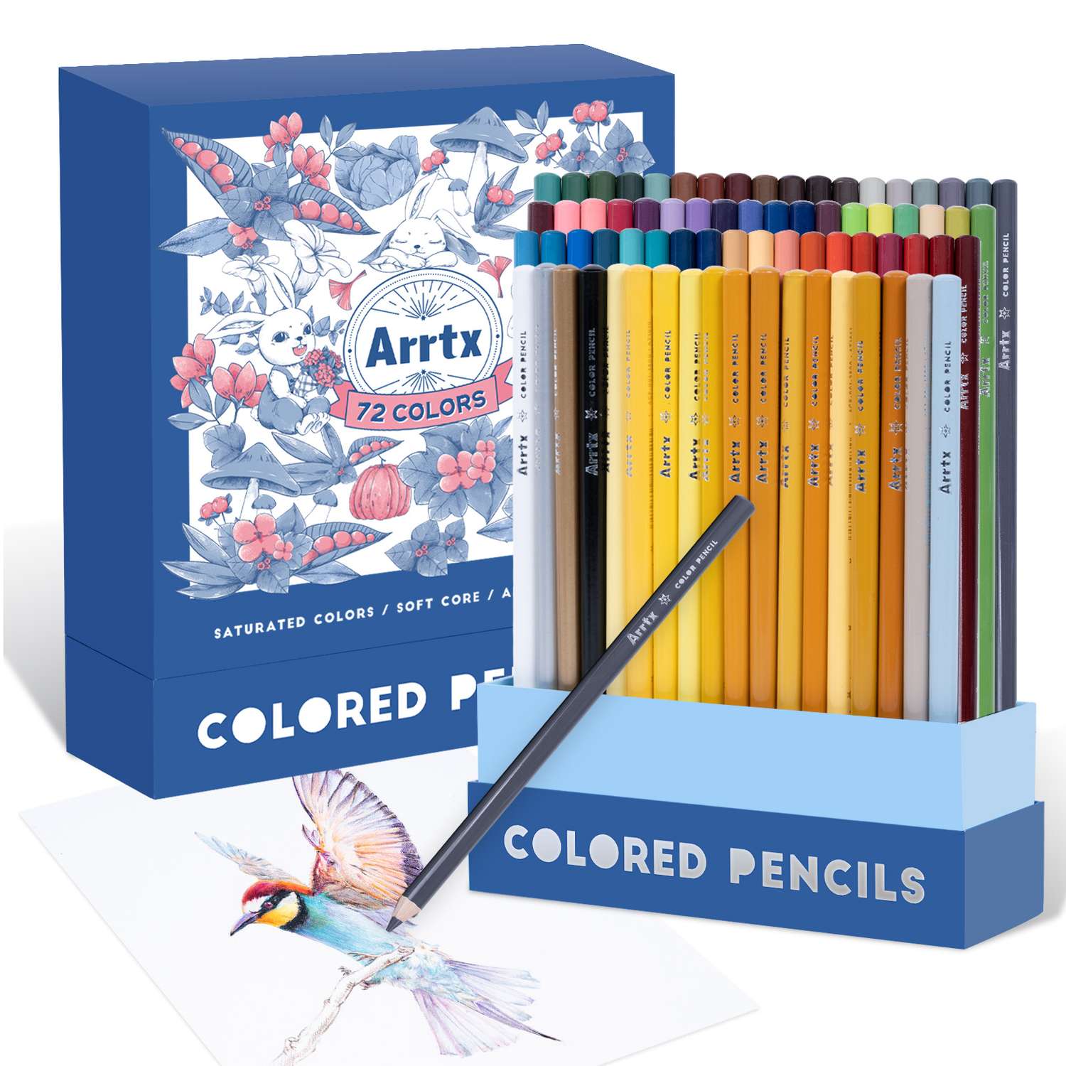 Восковые цветные карандаши Arrtx Arrtx 72 цвета - фото 1