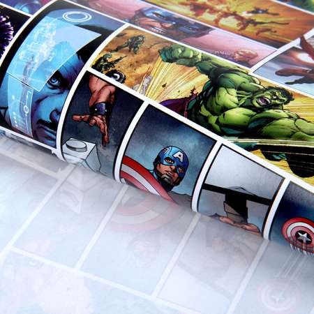 Бумага упаковочная Marvel глянцевая Ты Супер Герой Мстители 70х100 см Marvel