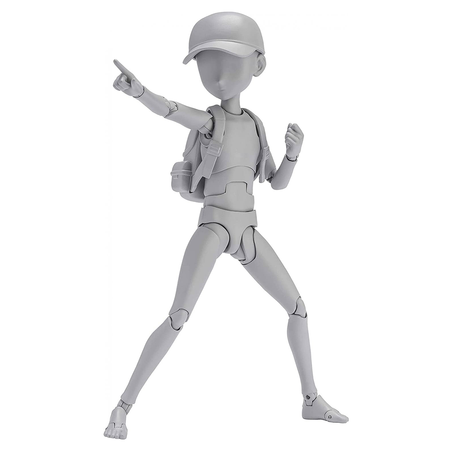 Фигурка Tamashii Nations S.H. Figuarts Body Kun - Ken Sugimori - Edition Dx Set (Gray Color Ver.) 621023 - фото 1