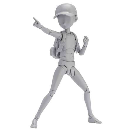 Фигурка Tamashii Nations S.H. Figuarts Body Kun - Ken Sugimori - Edition Dx Set (Gray Color Ver.) 621023