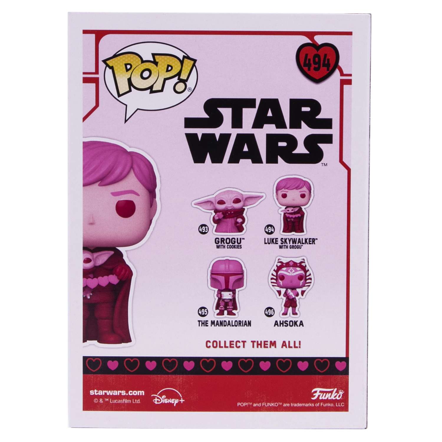 Игрушка Funko Pop Star Wars Valentines Luke Skywalker With Grogu 60125 Fun25492126 - фото 6