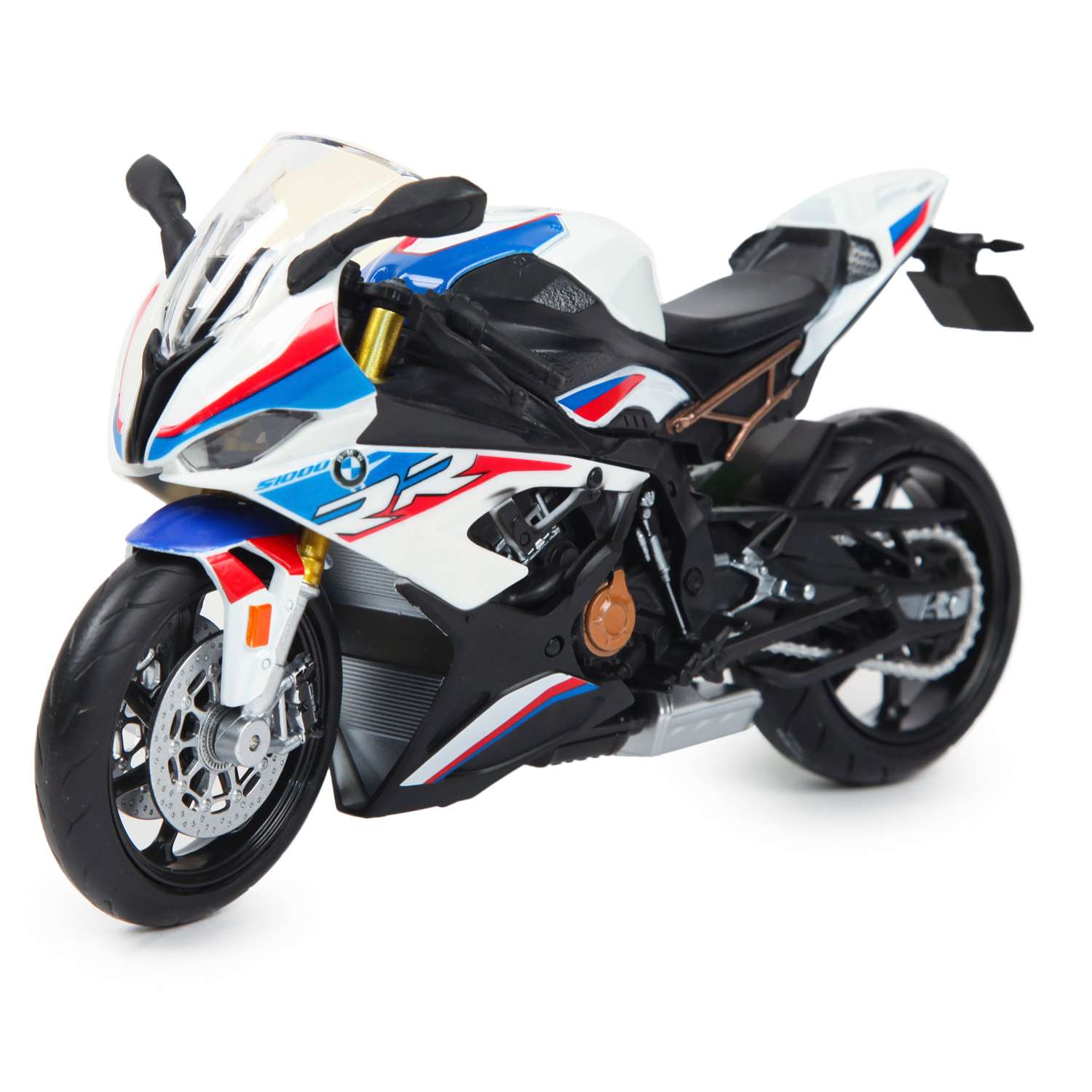 Мотоцикл Mobicaro 1:12 BMW S1000RR 2020 Белый 644101(E) 644101(E) - фото 1