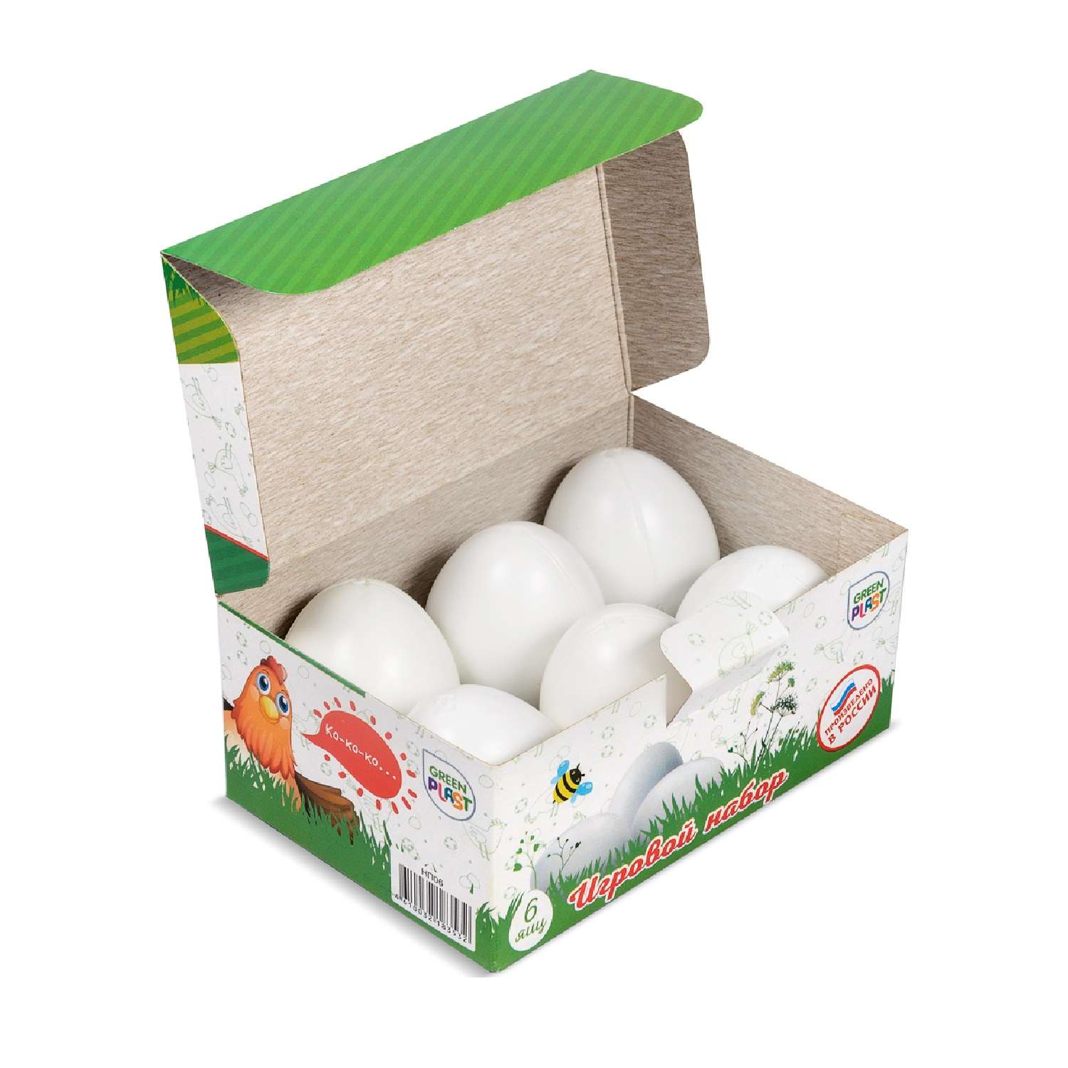 Игровой набор Green Plast продукты - яйца - фото 1