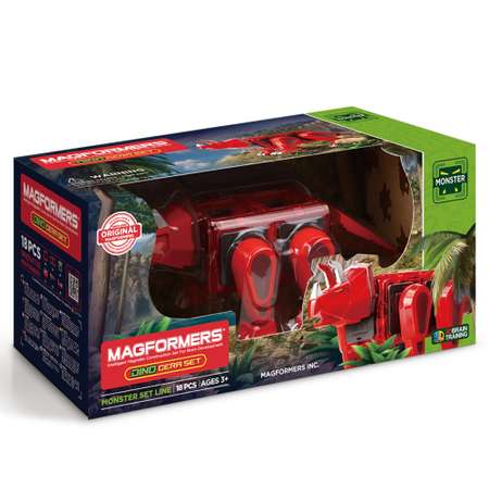 Магнитный конструктор Magformers Dino Cera Set 18P