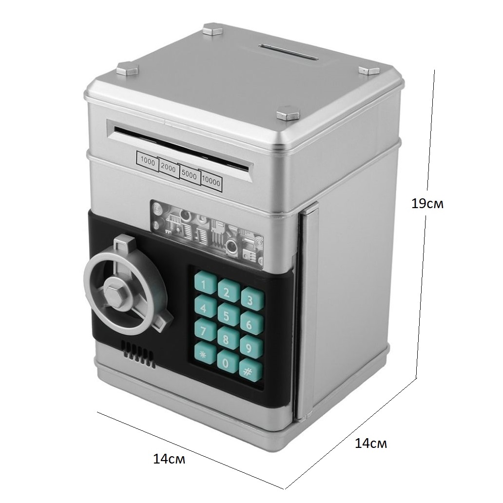 Копилка-сейф для денег S+S Детская электронная для Школьника - фото 4