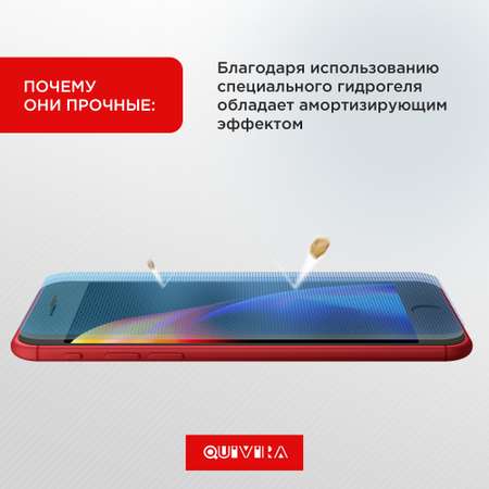 Защитная пленка QUIVIRA Гидрогелевая для Apple iPhone 6/7/8/SE2/SE 3 глянцевое покрытие