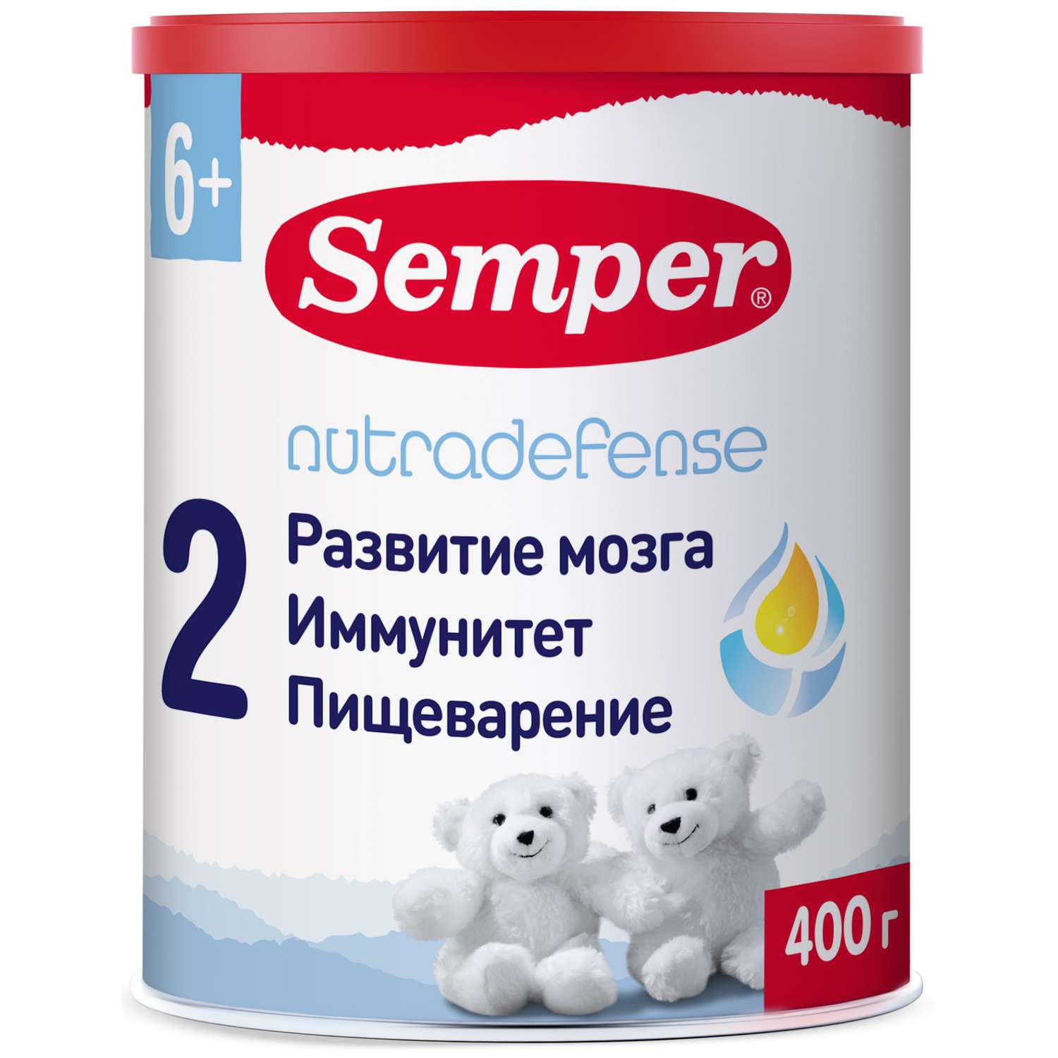 Смесь Semper Nutradefense Baby 2 молочная 400г с 6месяцев - фото 1