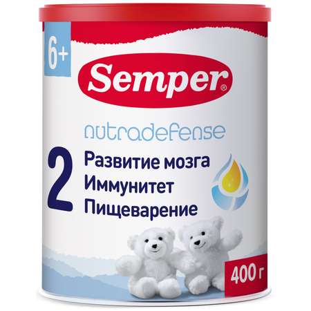 Смесь Semper Nutradefense Baby 2 молочная 400г с 6месяцев