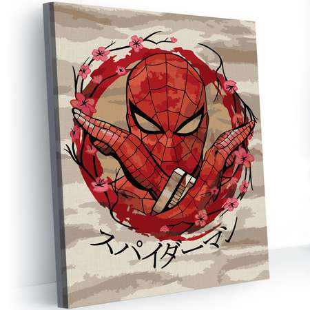 Набор для рисования MARVEL картина по номерам на холсте Человек паук 40*50