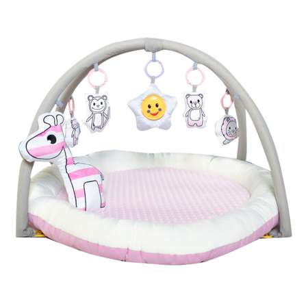 Развивающий коврик EVERFLO Animals World pink HS0431265