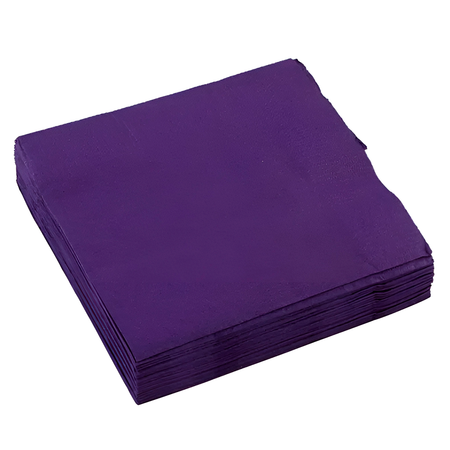 Салфетки бумажные AMSCAN фиолетовый 33 см 16 шт