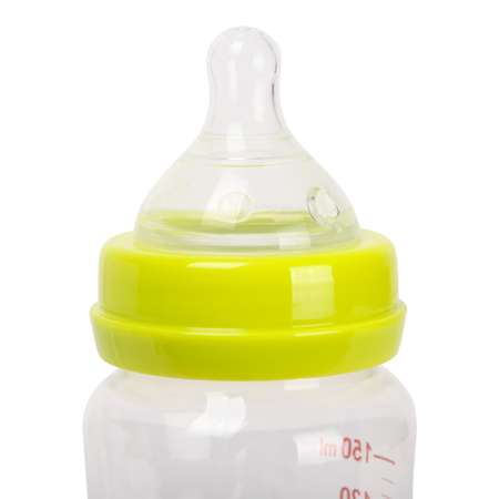 Бутылка BabyGo с широким горлом 150мл Green B2-7000