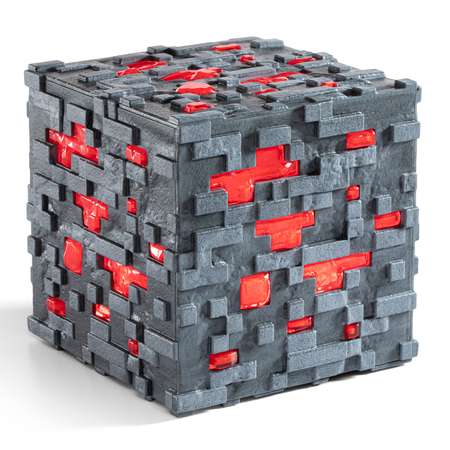 Настольный светильник-ночник Minecraft Светодиодный 3D в виде блока красной руды