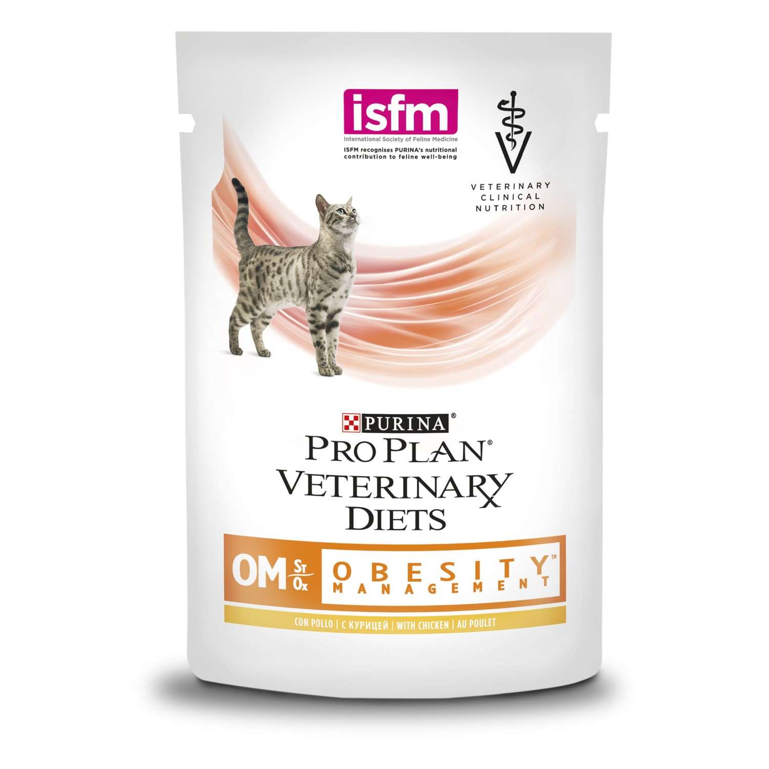 Корм для кошек Purina Pro Plan Veterinary diets OM St/Ox при ожирении курица пауч 85г - фото 1