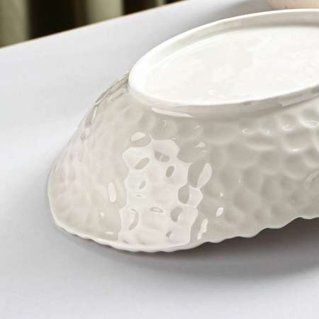 Блюдо Sima-Land керамическое овальное «Воздушность» 600 мл цвет белый