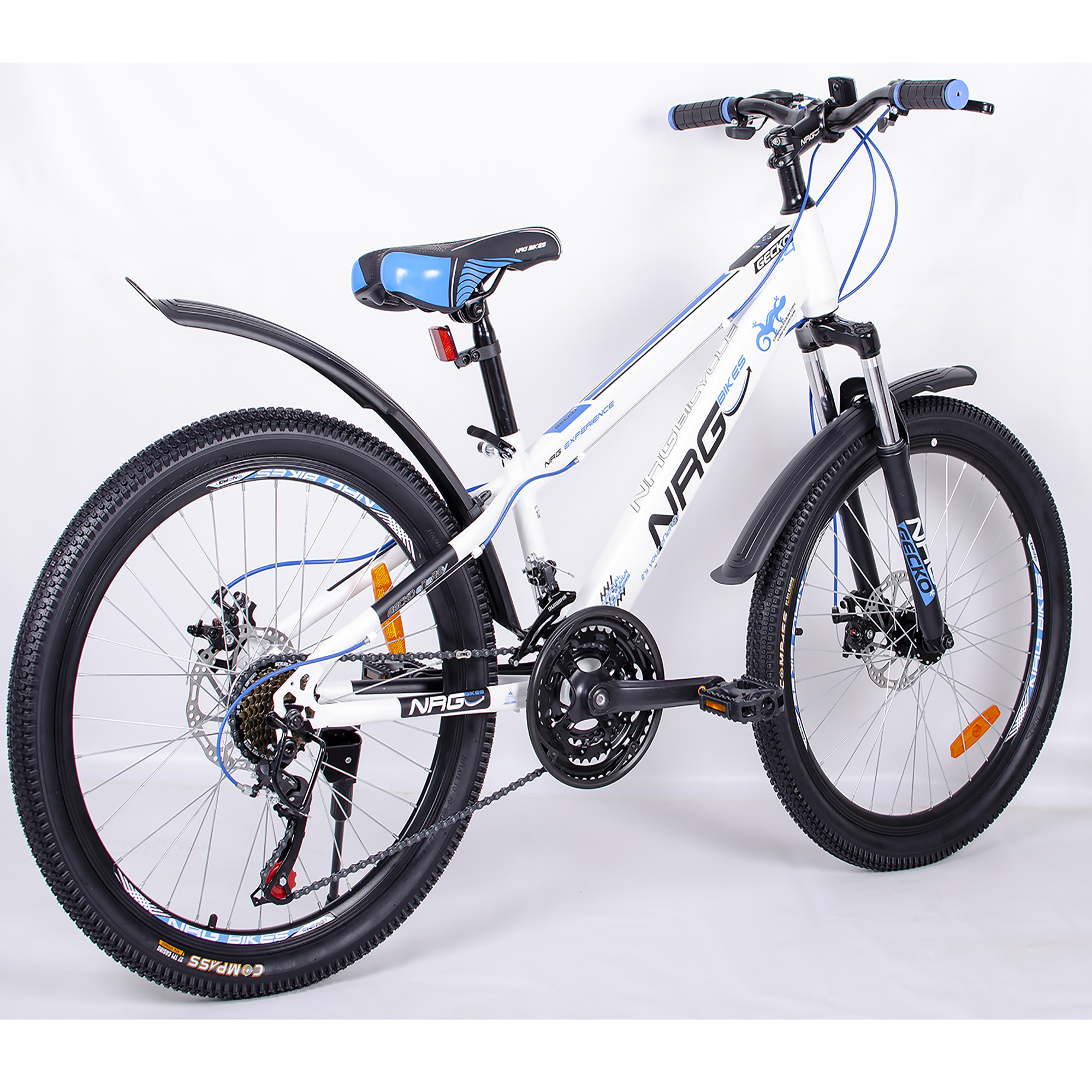 Велосипед NRG BIKES GECKO 24 white-black-blue - фото 4