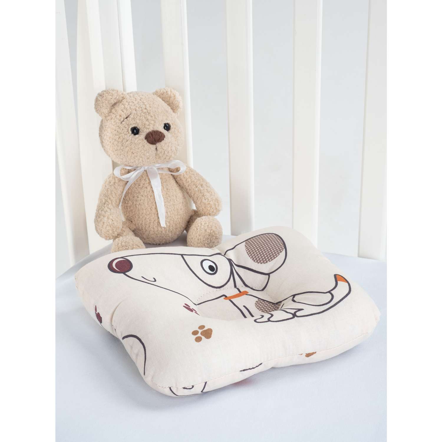 Подушка для новорожденных FunEcotex фигурная 26х21 см - фото 2