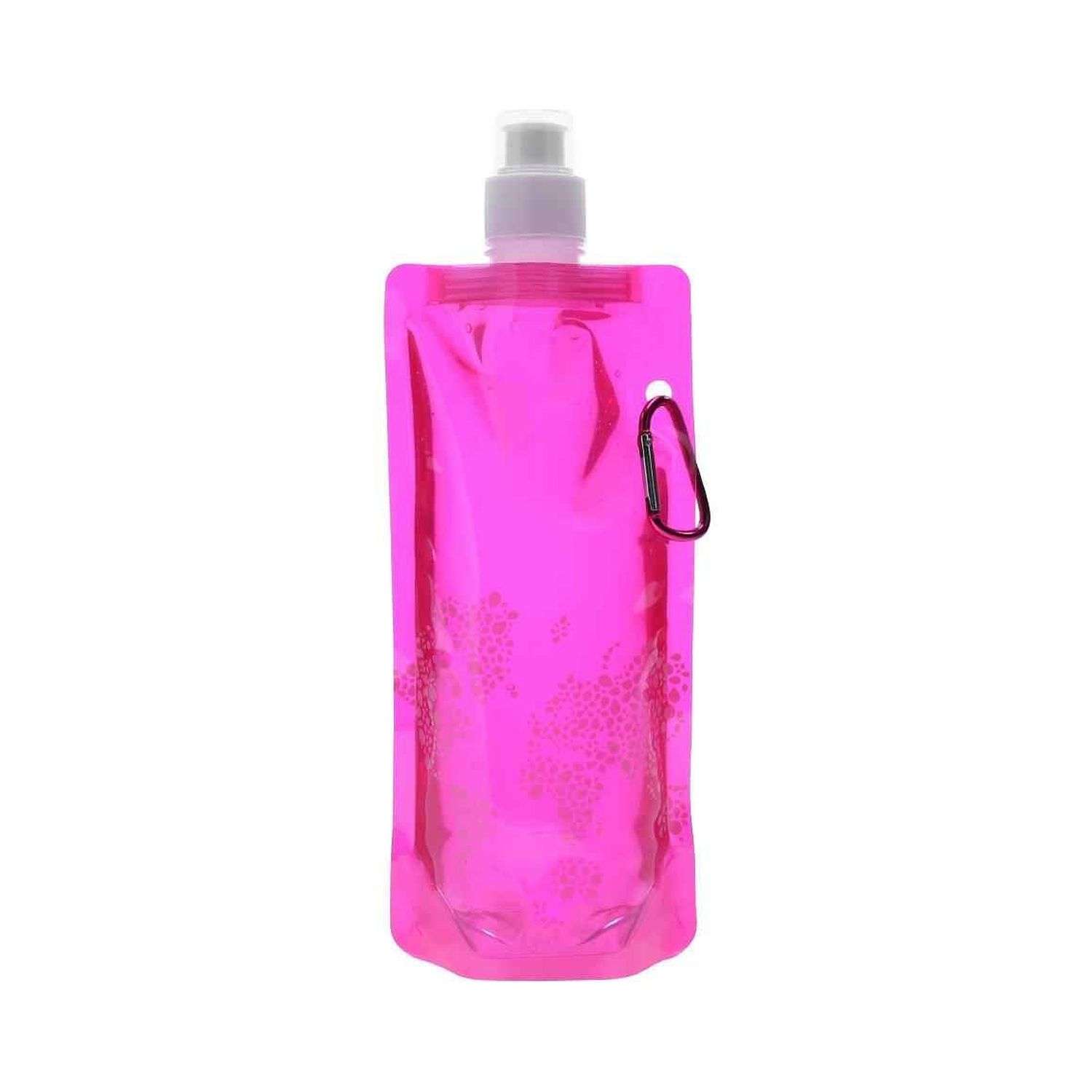 Бутылка для воды Uniglodis Складная розовая - фото 1