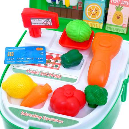 Игровой набор Sima-Land Овощной магазин в чемодане