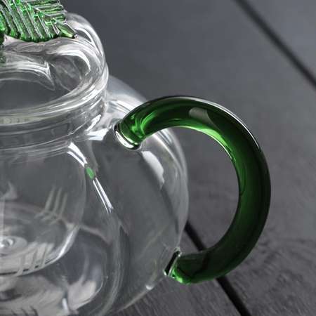 Чайник Sima-Land заварочный со стеклянным ситом «Грин» 700 мл