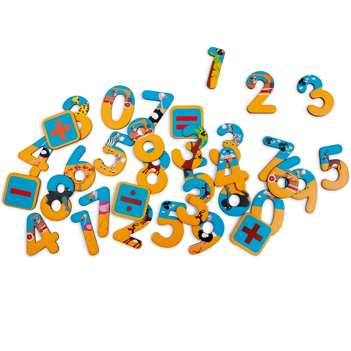Игра обучающая Scratch Магнитные цифры 123/ сафари - фото 5