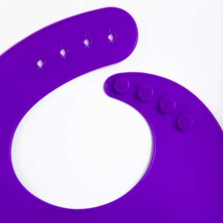 Набор детской посуды Morning Sun Силиконовый глубокий фиолетовый