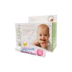 Детские салфетки Fazzet ORGANIC для полости рта 0-3 года 28 шт и подарок зубная паста Clean-baby 3-6 лет 5 мл