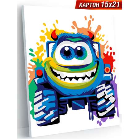 Картины по номерам Hobby Paint размер 15х21 см Монстр-Трак