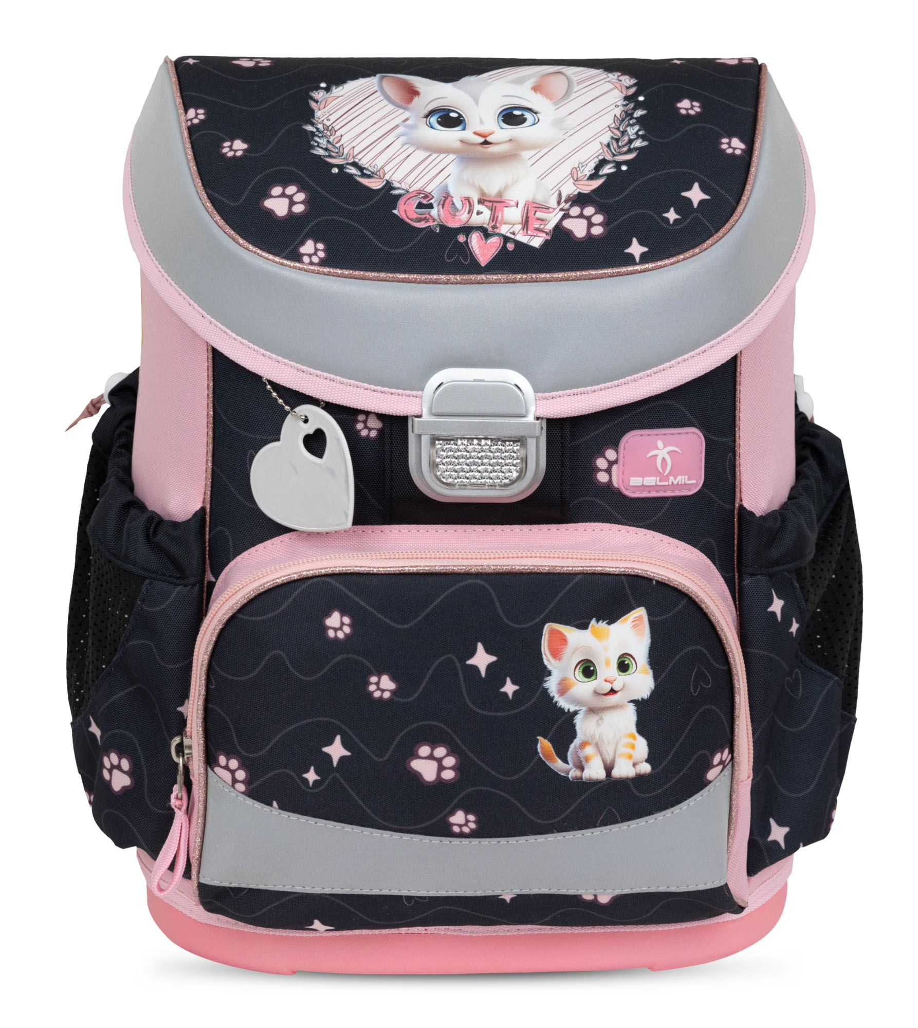 Школьный ранец BELMIL Mini-Fit Cute Kitten с наполнением - фото 3