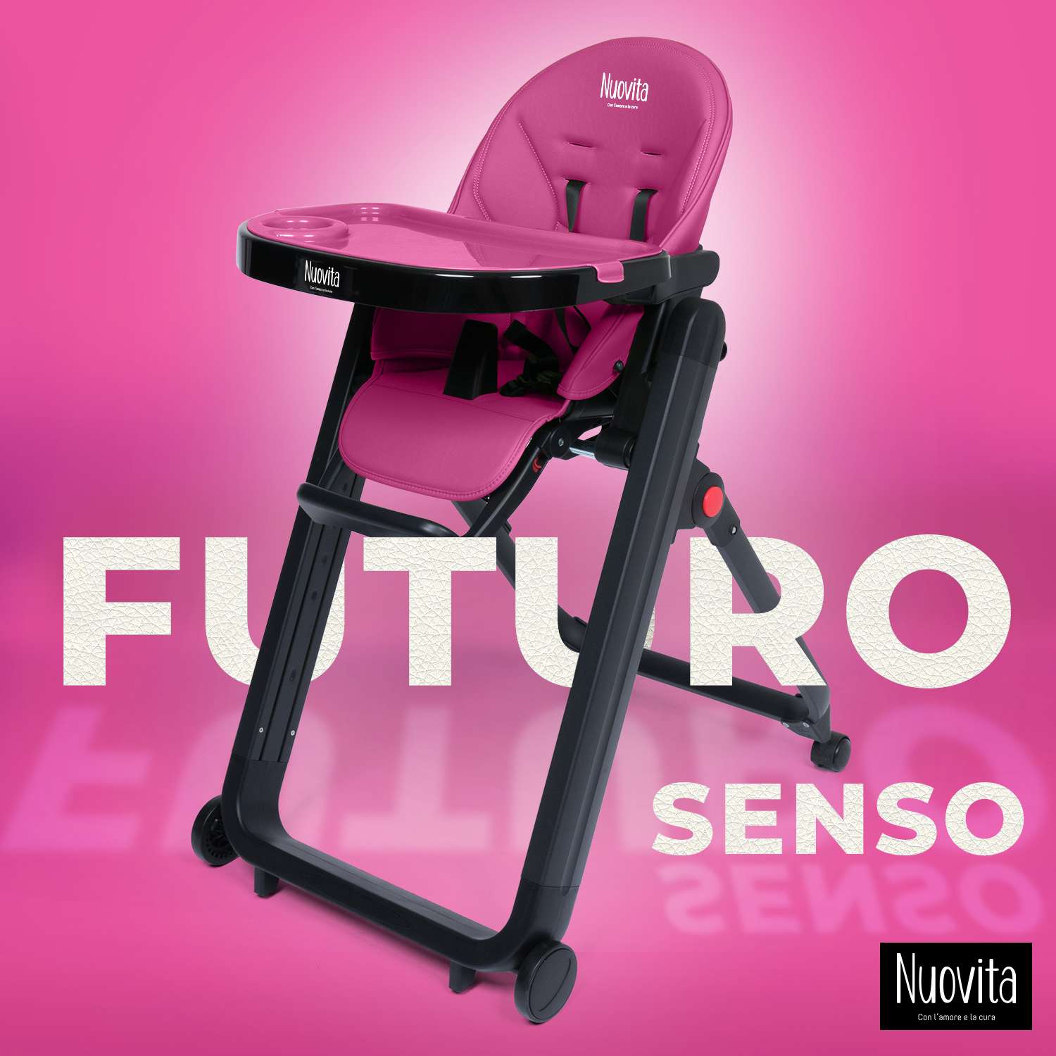 Стульчик для кормления Nuovita Futuro Senso Nero Пурпурный - фото 2