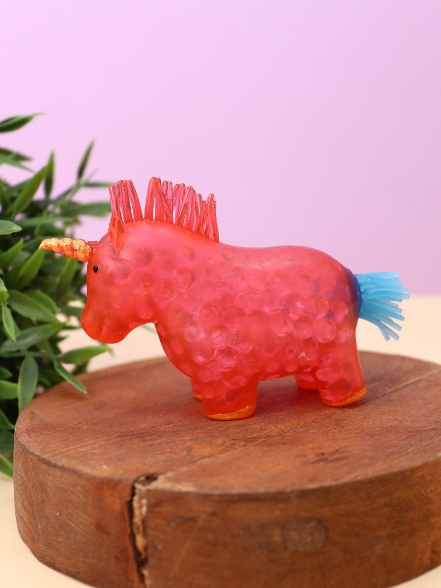 Мялка-антистресс iLikeGift Colorful unicorn squishy red - фото 1